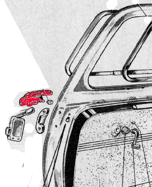 Türgriff rechts chrom Fiat 500 N/D/Giardiniera