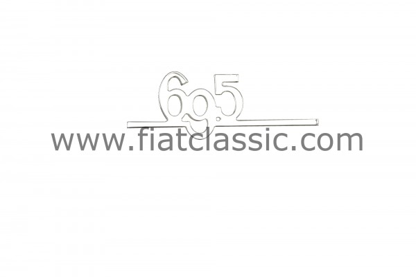 Emblem "695" underlined 89x33mm Fiat 500