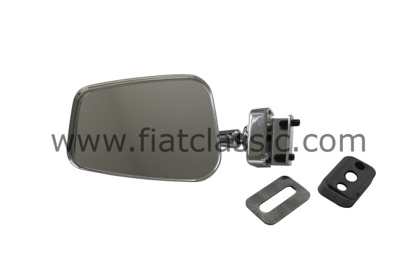 Clamping mirror for door 120 mm / 15 mm intake Fiat 126 - Fiat 500 - Fiat 600