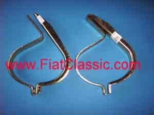 Set of exhaust clamps OVAL Fiat 126 - Fiat 500 R