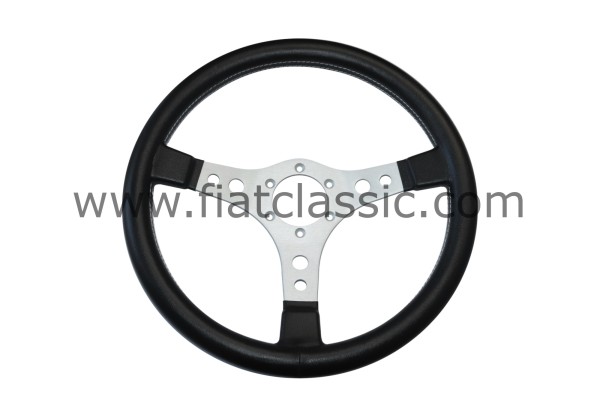 Sport steering wheel black 350 mm Fiat 126 - Fiat 500 - Fiat 600