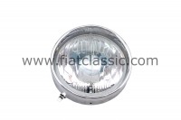 Headlight with chrome ring and parking light Fiat 500