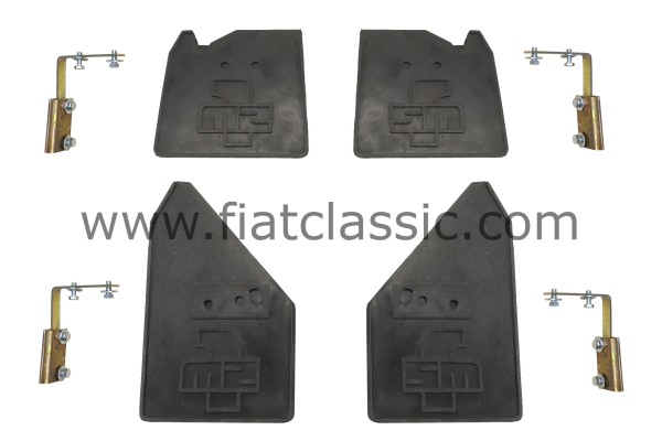 Paraspruzzi anteriore/posteriore (4 pezzi) Fiat 126 - Fiat 500 - Fiat 600