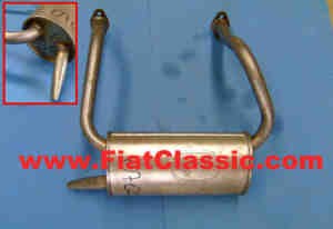 Exhaust system Oval Fiat 126 (2nd series)