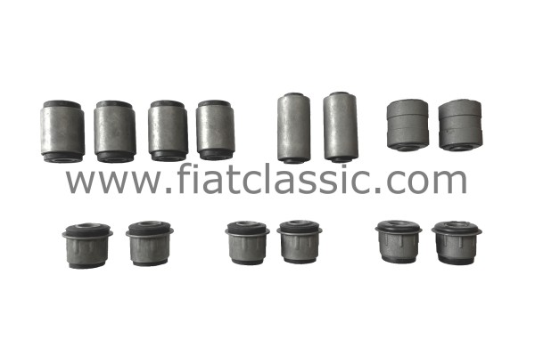 Set of silent bushes Fiat 850 N/S - Fiat 850 Coupe - Fiat 850 Spider