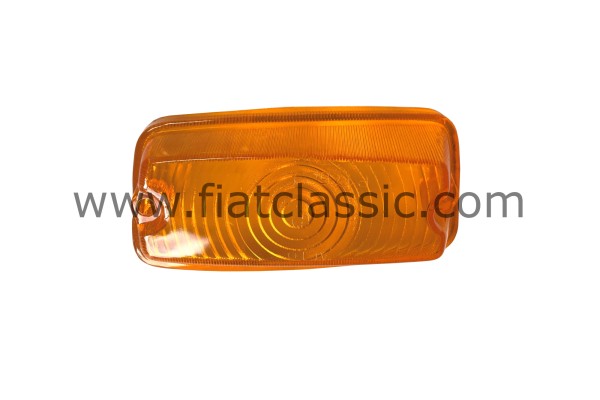 Lens for the front right, orange Fiat 850