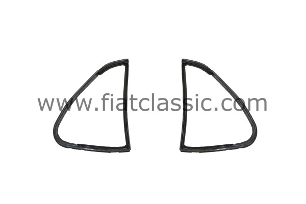 Frame rubbers 2x (left/right) for Fiat 500 hinged windows