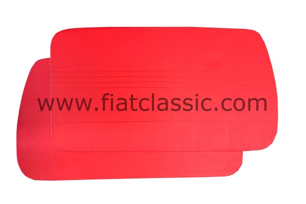 Door panels red (pair) Fiat 500 N/D/G