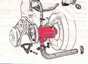 Water pump Seat/Fiat 770