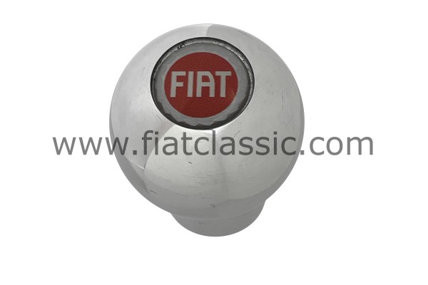 Aluminium pookknop met logo Fiat 126 - Fiat 500 - Fiat 600