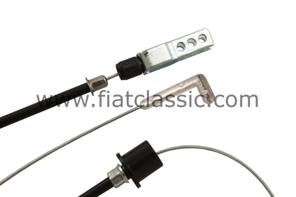 Starter control cable 1150 mm / 630 mm from 1972 Fiat 500 L/Bianchina
