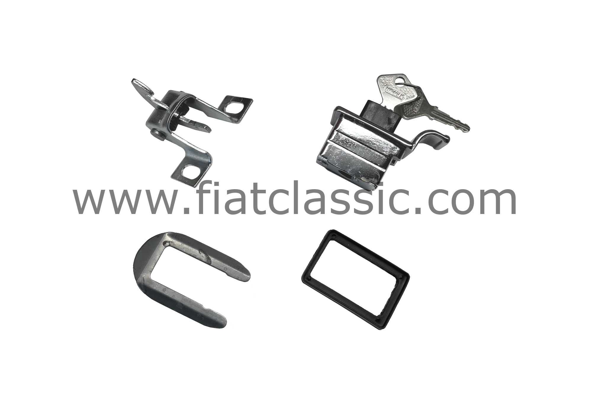 Schließzylinder-Paar incl. Schlüssel f. Türgriff/-schloss Fiat 126