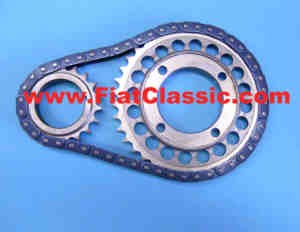 Timing chain set perforated Fiat 126 - Fiat 500
