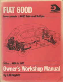 Owner's workshop manual Fiat 600 Copy
