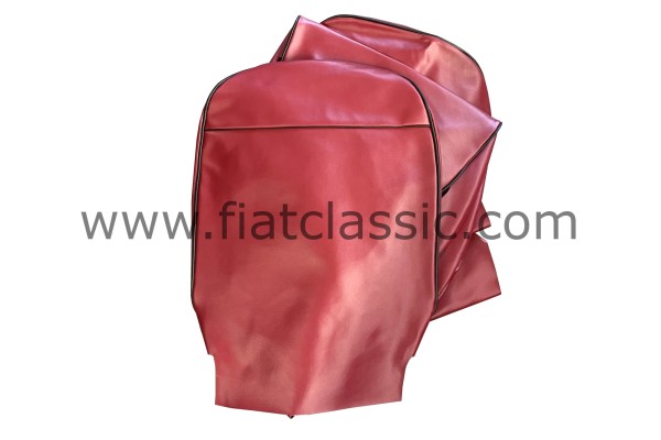 Seat covers bordeaux front and rear Fiat 500 F/L