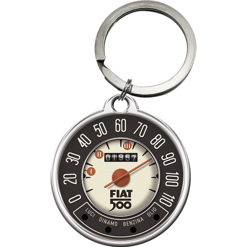 Sleutelhanger - Fiat 500 - Snelheidsmeter