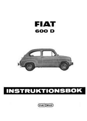 Instructions book swedish Fiat 600