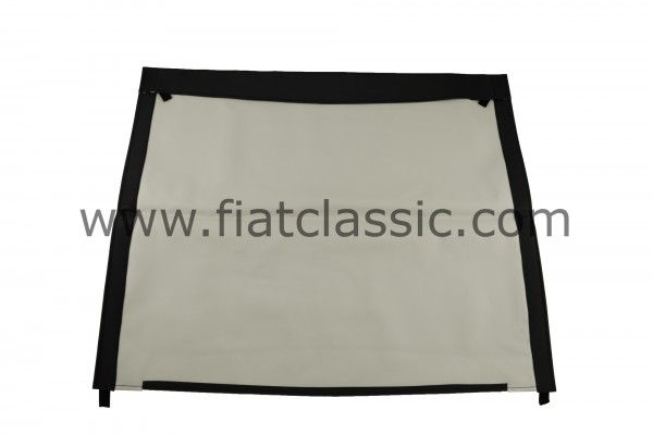 Folding roof cloth short, black Fiat 500 D