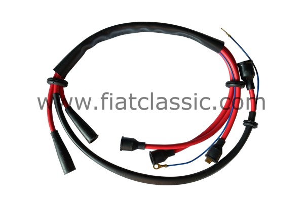 Ignition cable set red (coil left)