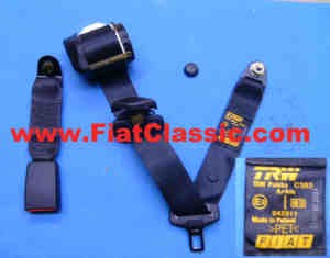phone collide bride Cintura di sicurezza automatica a 3 punti posteriore Fiat 126 - Fiat 500 - Fiat  600