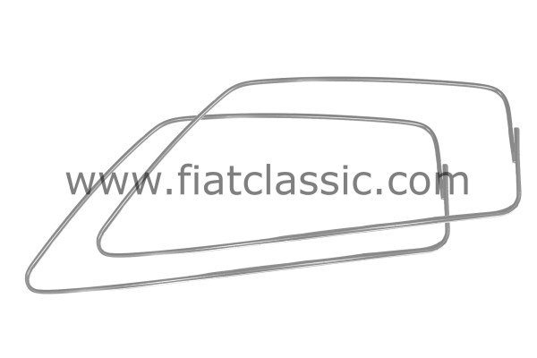 Cadre de fenêtre argent (1 paire) Fiat 500
