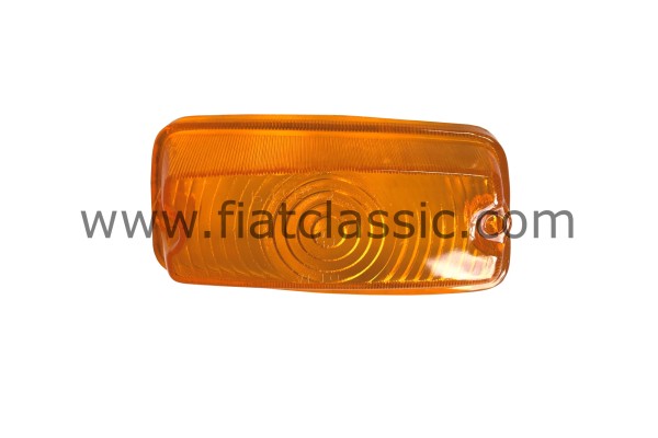 Indicator lens front left, orange Fiat 850