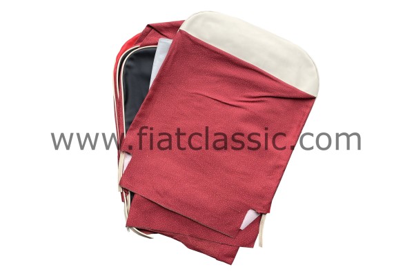 Seat covers red Fiat 500 N/D