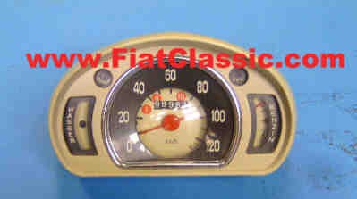Speedometer used light grey Fiat 600
