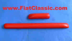 Knee protection strips red for left-hand drive Fiat 500 F/L/R