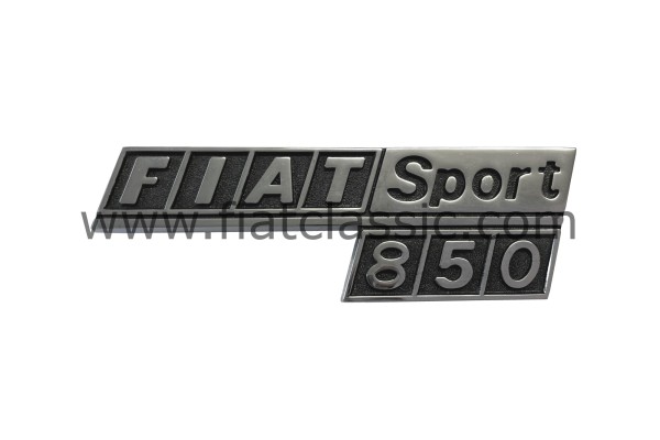 Inscription FIAT 850 SPORT