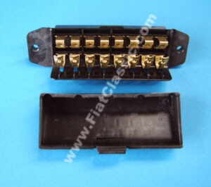 Fuse box 8 contacts Fiat 126 (1st and 2nd series)
