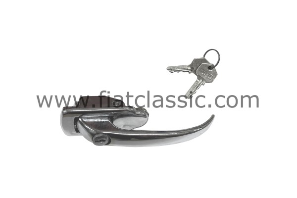 door handle left chrome Fiat 500 N/D/Giardiniera