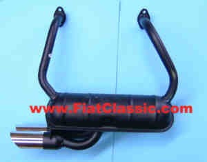 Sport exhaust double pipe Fiat 500 N/D/F/L