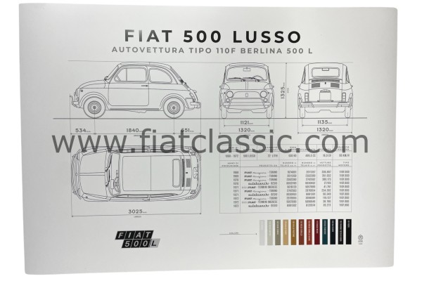 Plakat "Fiat 500 L"