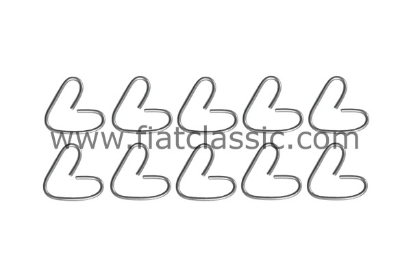 Satz kleine Klammern für Wellenfeder Fiat 126 - Fiat 500 - Fiat 600