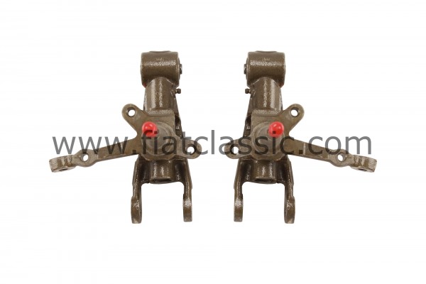 Pair of steering knuckles new in exchange 3-hole Fiat 500 - Fiat 126