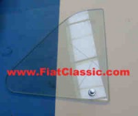Opening window glass right with holder Fiat 500