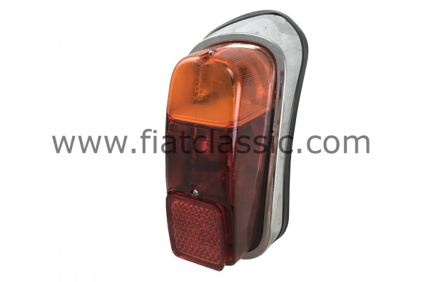 Taillight right chrome-plated plastic Fiat 600
