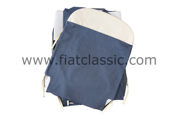 Housses de siège bleu/blanc Fiat 500 N/D