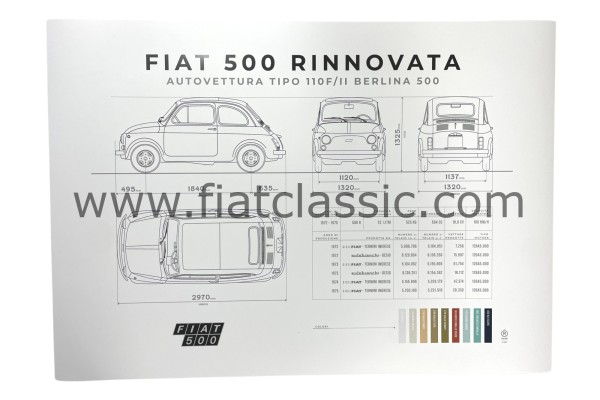 Plakat "Fiat 500 Rinnovata"