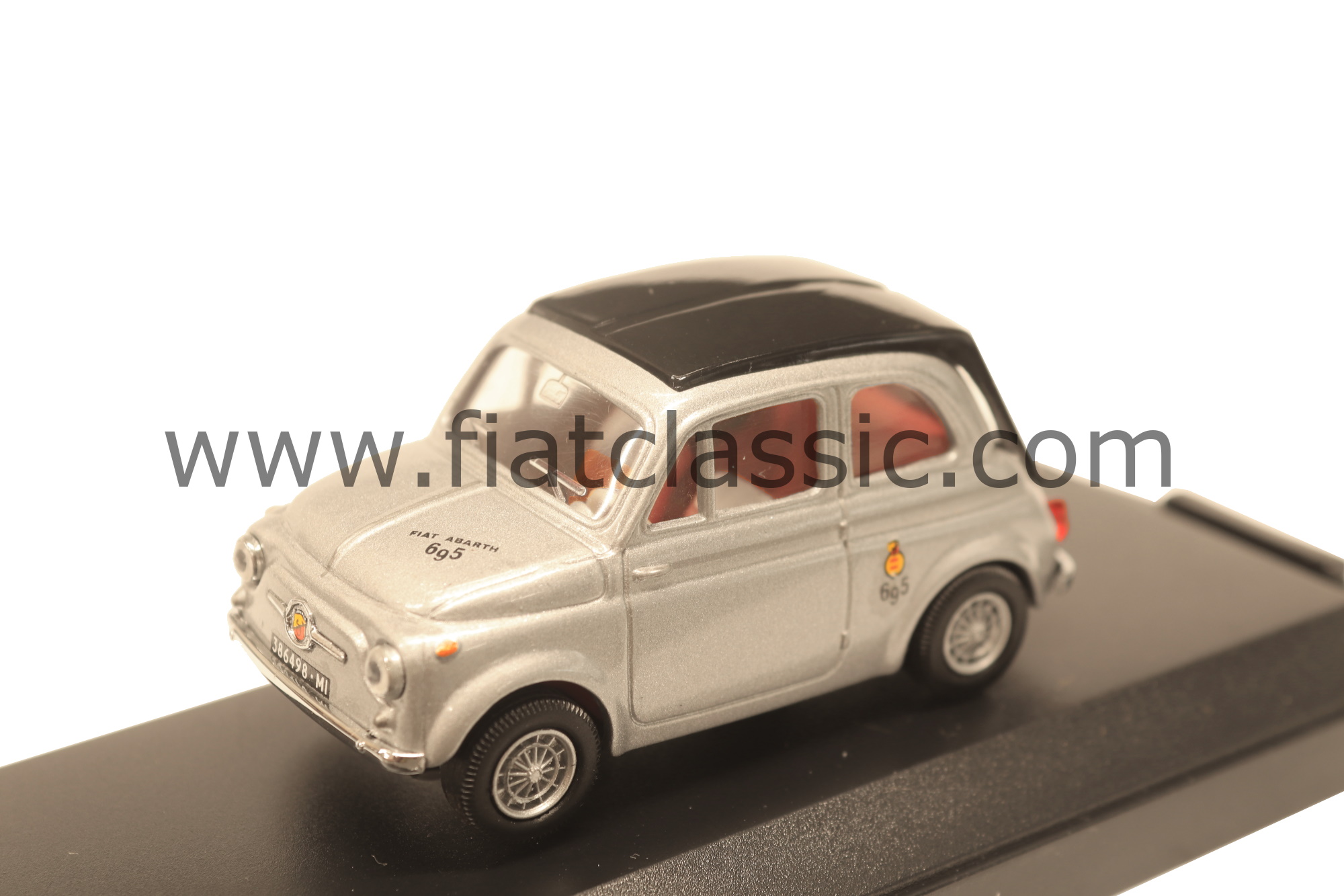 Classic Fiat 500 Rosette Keyring