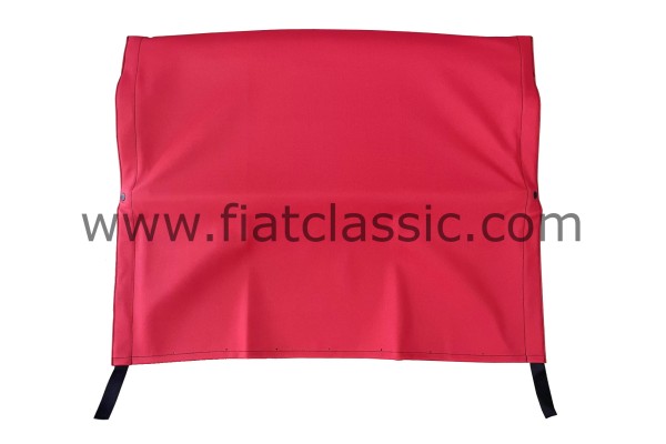 Folding roof red, completely mounted Fiat 500 F/L/R